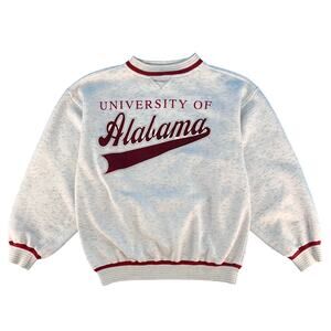 90s Alabama Crewneck Sweatshirt 1990s Vintage TNT White Speckled XL